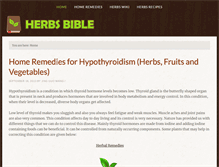 Tablet Screenshot of herbsbible.com